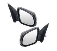 Conjunto de espejo retrovisor lateral de 8 pines compatible con Toyota Tacoma 2016, 2017, 2018, 2019-2023, color negro, con punto ciego, accesorios para coche.(1 pair)