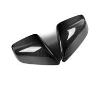 Conjunto de espejo retrovisor Para Ajuste Para Tesla Para Modelo X 2016-2019 Para Cubiertas De Espejo Fibra Carbono Brillante (complemento Directo