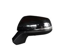 Conjunto De Espejo Retrovisor Para Coche Lente Señal BSM Eléctrica Plegable 13 Pines Ajuste Térmico Para RAV4 2019-2021 Espejos retrovisores completos(13 wires Left Black)