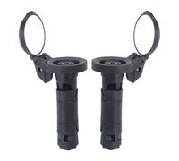 Conjunto de espejos de ciclismo - 1 par de espejos de bicicleta, accesorio de equitación de vista ancha, manillar giratorio, diseño estable | Espejo de protección para viajes urbanos en ro