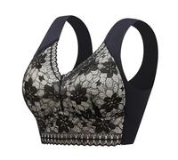 Conjunto de esquí de moda profunda taza sujetador verano up sujetador sujetador inalámbrico para las mujeres sin armaduras polainas conjunto, Le Noir, XXL