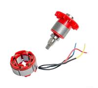 Conjunto de estator y rotor para Dayi 2106 Motor de llave eléctrica con bobina de alambre de cobre y núcleo de acero de aleación Kit de repuesto de color rojo