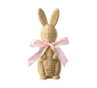 Conjunto de estatuas de conejo de resina - Figuras de conejo para decoración de la casa de Pascua, expositor de mesa en estante de cocina, pieza central de interior, decoración de chimenea d