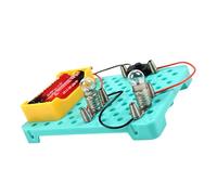 Conjunto de experimentos de circuito educativo, serie de montaje manual y componentes de circuitos paralelos para demostración de enseñanza