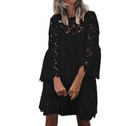 Conjunto de falda fragante pequeña con temperamento de flores de encaje de estilo étnico informal de color sólido para mujer Línea que Sigue tu Ritmo