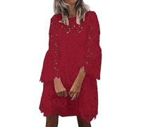 Conjunto de falda fragante pequeña con temperamento de flores de encaje de estilo étnico informal de color sólido para mujer Línea que Sigue tu Ritmo