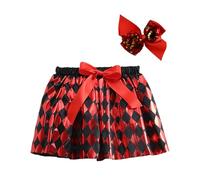 Conjunto de faldas ballet y diademas para niñas, con estampados fiesta disfraces Halloween Corta Roja