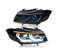 Conjunto De Faros Automáticos Para Serie 3 Para E90 E91 328i 335i | Faro Ensamblaje Faros de xenón para automóviles Piezas de iluminación Conjuntos de faros principales