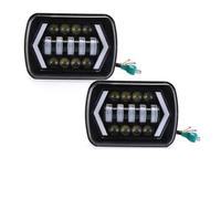 Conjunto De Faros Compatible Con Dodge Para Ram Para Pickup 1990-1993 Para W250 1986-1993 Faros Delanteros Rectangulares Cuadrados Luces Giro DRL Individuales.