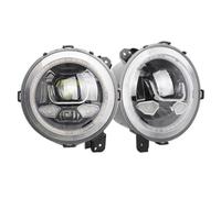 Conjunto de faros Compatible Con Jeep Para Wrangler JL 2018 2019 2020 2021 Faros Delanteros Redondos Repuesto 9 Pulgadas Plug And Play Con Accesorios DRL.