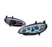 Conjunto de faros de coche Para BMW X5M Para X6 E71 2007-2013 Actualización Faros Delanteros Coche DRL Modificado Señal Giro Dinámica LED(For 2007-2010)