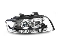 Conjunto de faros delanteros compatibles con A4 B6 2001 2002 2003 2004 2005, faros de circulación diurna, lámpara de conducción, carcasa de montaje de lámpara Siganl (izquierda B) (derecha B)