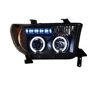 Conjunto de faros delanteros compatibles for Toyota Tundra 2007-2013 Toyota Sequoia 2008-2017 LED DRL Xenon haz bajo haz alto(HID low beam)