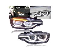 Conjunto de faros LED compatibles con BMW F30 F35 320i 328i 335i Serie 3 2013-2018, reemplazo de faros halógenos de xenón, accesorios para automóvil.(Replace Xenon)