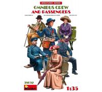 Conjunto De Figuras Civiles Omnibus Crew Y Pasajeros 1/35 Miniart De 6