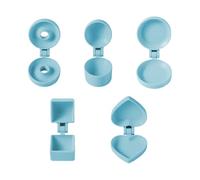 Conjunto De Formas De Molde De Pastel De Pastel, Mejoramiento De Experiencias De Hornear, Set De 5 Piezas, Cortador De Pop, Prensa De Postres Redondos, Liberación Fácil, Para Reuniones