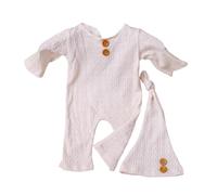 Conjunto de fotografía de poliéster suave para recién nacidos, gorro y pantalones para baby shower, regalos de 0 a 30 días, recuerdos de recuerdos, juego de fotografía para recién nacidos