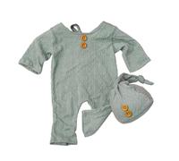 Conjunto de fotografía de poliéster suave para recién nacidos, gorro y pantalones para baby shower, regalos de 0 a 30 días, recuerdos de recuerdos, juego de fotografía para recién nacidos