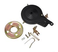 Conjunto de freno de banda trasera de acero de 90 mm para bicicleta, serie Japan Bike con compatibilidad para controlador de motor Bafang MidDrive (90 mm, negro)