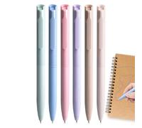 Conjunto de gel genérico, Quick-Dry multicolor, 6 piezas Smooth Writing Stationery, Retractable Ballpoint for Teachers, Ideal para School, Doodling, Sketching, Drawing, or Journaling