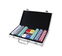 Conjunto de genérico, 200-Piece Casinos Game Kit with Carrying Case, 35x20x4cm, Multi-Purpose Board Games Accessory, Home Entertainment, Travel-Friendly Poker Chips for Outdoor, Portable Card
