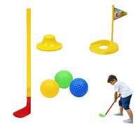 Conjunto de golf genérico para niños, juego de juguetes de golf al aire libre para niños, juego de juguetes de interacción para padres e hijos para césped, jardín, patio trasero