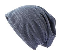 Conjunto de gorro, bufanda, guantes y gorro para mujer, diseño de rayas finas y transpirables, color liso, azul, Talla única