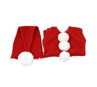 Conjunto de gorro de Papá Noel para sesiones de fotos de bebé, para sesiones de fotos de recién nacidos, accesorios de fotografía