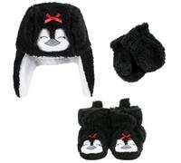 Conjunto de gorro para mujer Hudson Baby Penguin 0-6 Hudson Baby Unisex Baby Trap