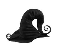 Conjunto de gorro y bufanda para mujer, diseño de bruja, hechizo, para otoño e invierno, Negro, Talla única