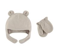 Conjunto de gorro y manoplas acogedores unisex Luvable Friends para beb , color gris claro, para ni os de 18 a 24 meses