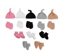 Conjunto de Gorro y Manoplas de Algodón 5 Juegos, para Recién Nacido