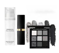 Conjunto de Halloween | Cosméticos de Traje Fantasma Completo | La tez y los labios con una paleta de sombras de ojos ofrecen una alta cobertura para una applicatio
