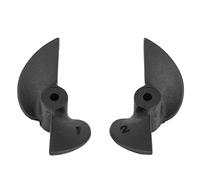 Conjunto de hélices de botes RC, 2 cuchillas CW CW CCW Piezas de barco de control remoto de plástico Fuerte empuje, ligero para eje de 2 mm Modelo de bote RC Black 30mm 1 Par