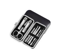 Conjunto de herramientas cuidados cuidado personal 9 piezas clavos for el set la colección del pie for uso for amigos masculinos y femeninos Kits de aseo profesional(B)
