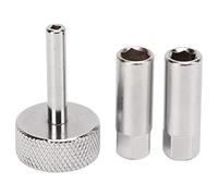 Conjunto de Herramientas de Ajuste la Válvula Tappet Akozon 3 PCS: Enchufes Bloqueo 8 Mm y 9 Mm con un Controlador Tipo Cuadrado 3 para Reparaciones Motocicletas y ATV