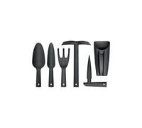 Conjunto de herramientas de jardinería - Prosperplast - Respana - 6 piezas - Color negro - Peso 534 g