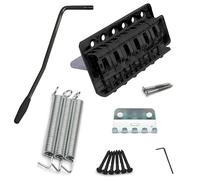 Conjunto de herramientas de puente eléctrico de Vibrato de guitarra de 52,5 mm para reemplazar la guitarra eléctrica Fender strat Squier (negra)