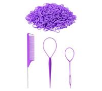 Conjunto De Herramientas De Trenzas De 3 Partes Y 1000 Anillos Para El Cabello, Herramientas Para El Cabello Superior, Herramientas De Salón De Peluquería, Herramientas De Trenzas.