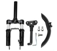 Conjunto de horquilla delantera de metal para scooter eléctrico Max con placa de soporte de pie y guardabarros para kit de piezas de repuesto, barra de soporte de rueda resistente