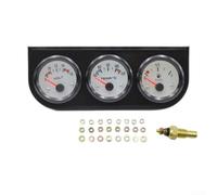 Conjunto de indicador triple automático de 52 mm que ofrece lectura de voltaje de estado de aceite y datos de temperatura del refrigerante para plataformas de vehículos de 12 V (C)