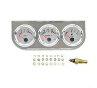 Conjunto de indicador triple automático de 52 mm que ofrece lectura de voltaje del estado del aceite y datos de temperatura del refrigerante para plataformas de vehículos de 12 V (A)