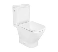 Roca,The Gap,SQUARE - Taza Rimless con salida dual para inodoro de tanque bajo,Blanco,365mm x 650mm x 790mm,A342479000