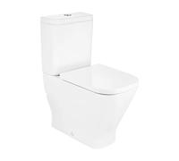 Conjunto de Inodoro Completo para Movilidad Reducida de Altura Confort Rimless Salida Dual The Gap Square Roca - Asiento con tapa / Inferior
