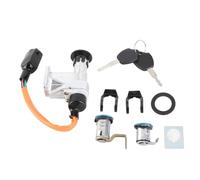 Conjunto de interruptor de encendido de acero inoxidable para scooter eléctrico GY6 chino 50-150, 4 tiempos; kit de repuesto para cerradura de llave de encendido de motociclet