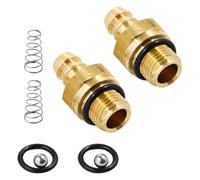 Conjunto de inyectores químicos de repuesto para lavadoras a presión, válvulas de retención de púas de latón, resorte de bola, juntas tóricas, inyector de lavadora a presión