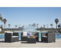 Conjunto de jardín diva mediterráneo de 4 plazas