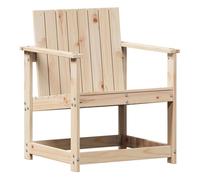 vidaXL Juego de Muebles de Jardín 3 pzas, Mesa Sillas con Respaldos, Sofás Modulares, Asientos para Patio Porche Césped, Madera Maciza de Pino