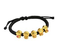 Conjunto de joyas genéricos varios mensajes anillos chinos año nuevo cadena roja pulseras chinas Animal Charm pulsera New Year Jewelry For Women Men Maman Bracelet Mm Mm Anillos, talla única, Plástico