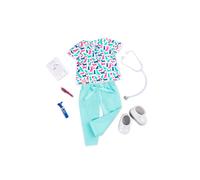 Conjunto de juego y atuendo New Healthy Paws de Our Generation para la mayor a de las mu ecas de 18 a os